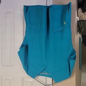 WonderWink teal scrub top, XL